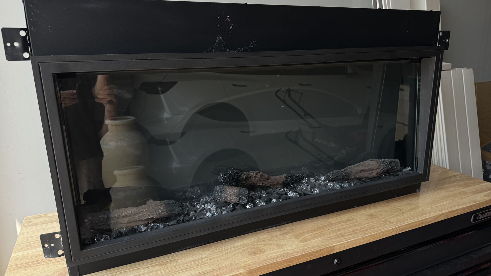 SimpliFire Scion 43” Built-In Electric Fireplace – Like New