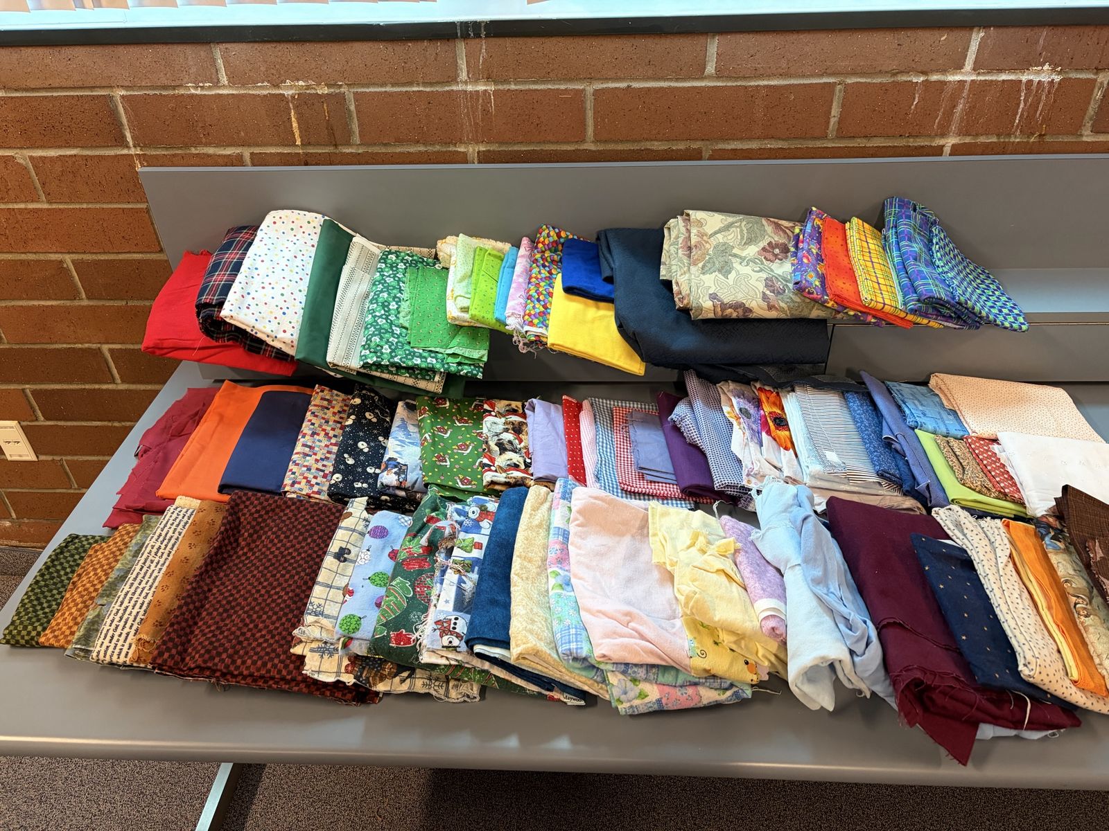 Tons of Fabric for Sewing Crafting DIY