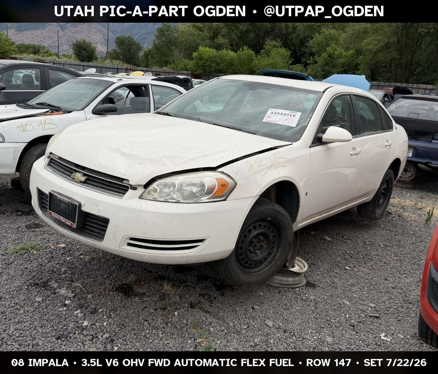 New Arrival - 2008 Chevrolet Impala Parts - UTPAP Ogden