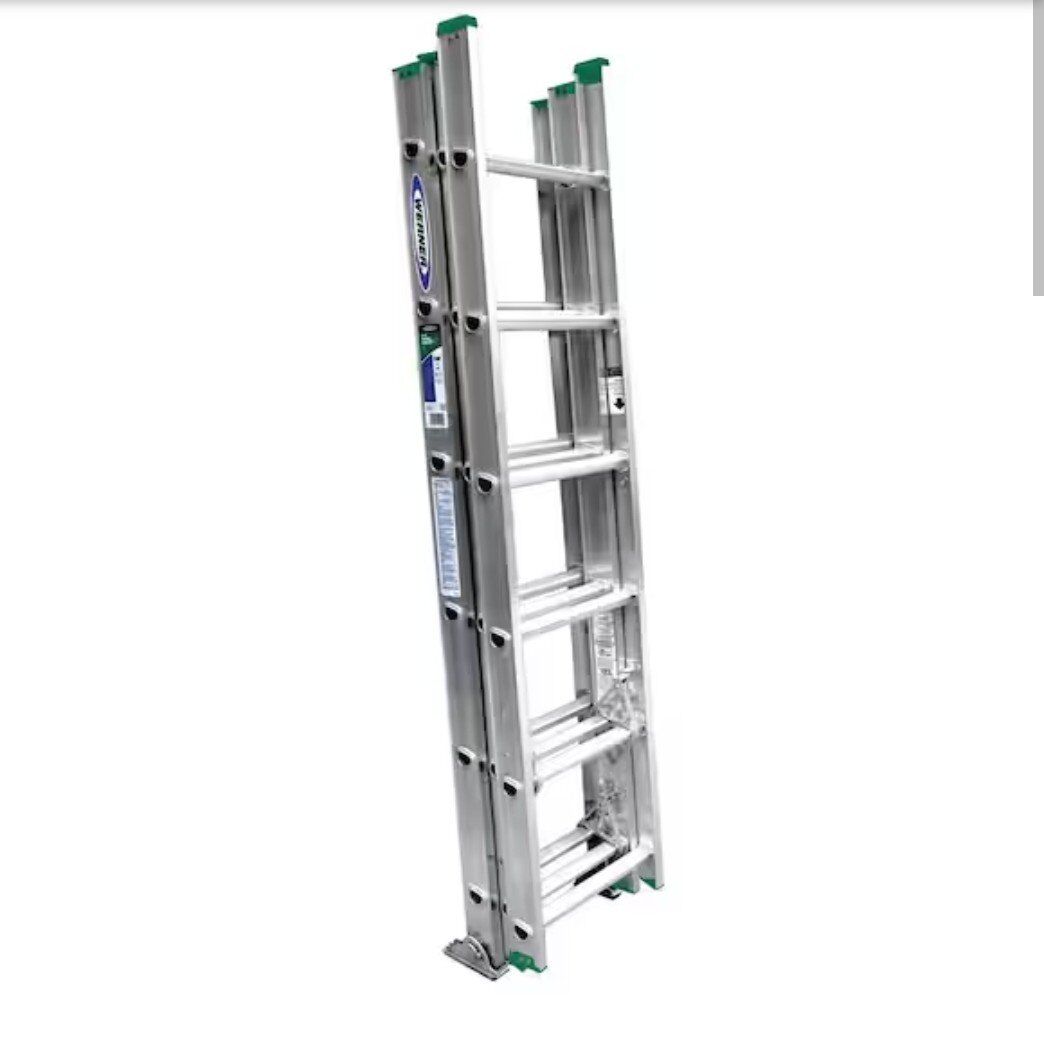 16 ft. Aluminum 3 Section Compact Extension Ladder