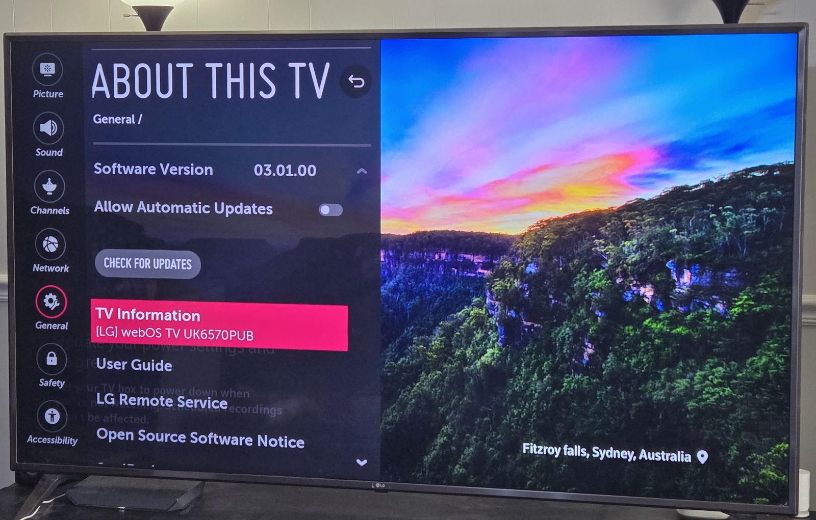 LG 75" Smart TV Used
