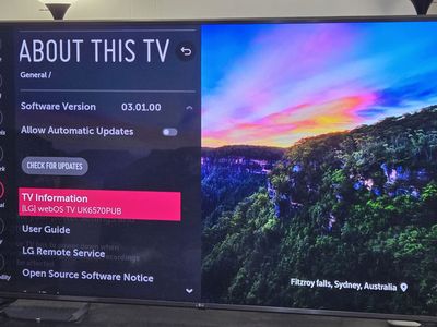 LG 75" Smart TV Used