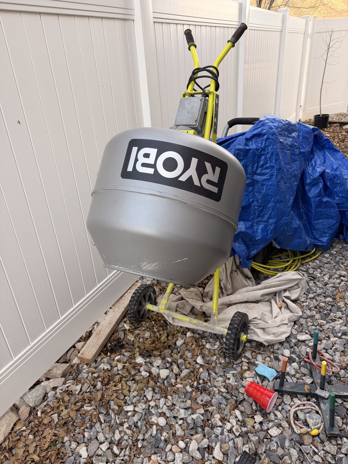 🟢 RYOBI 5 CU. FT. CONCRETE MIXER – FOR RENT 🟢