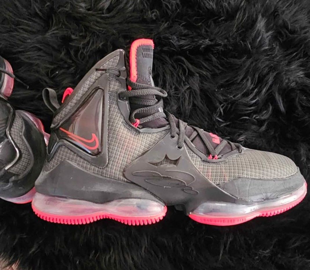 Nike LeBron 9 'Big Bang' Dark Grey/Red Basketball Shoes