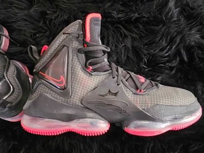 Nike LeBron 9 'Big Bang' Dark Grey/Red Basketball Shoes