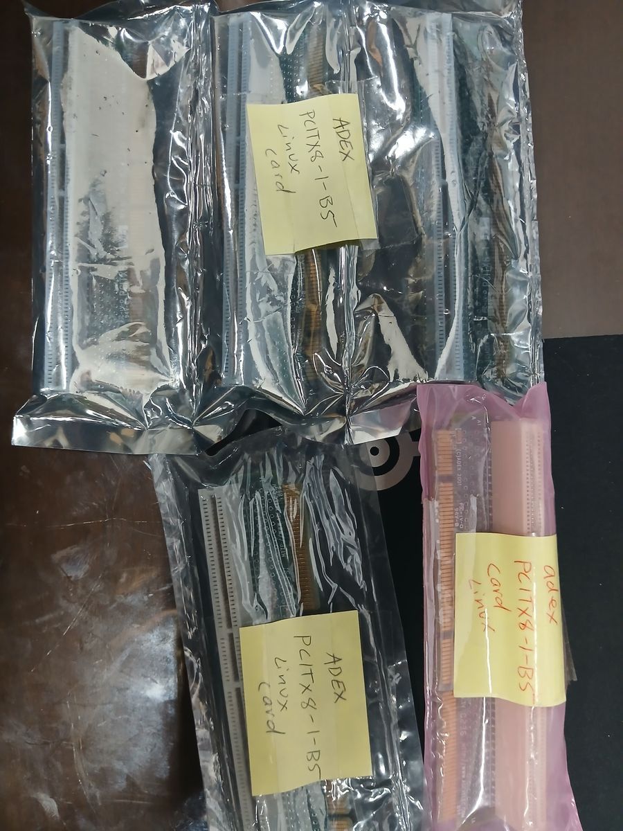 ADEX PCITX8-1-B5 Linux Card - 5 packs available - New in Anti-Static Packaging