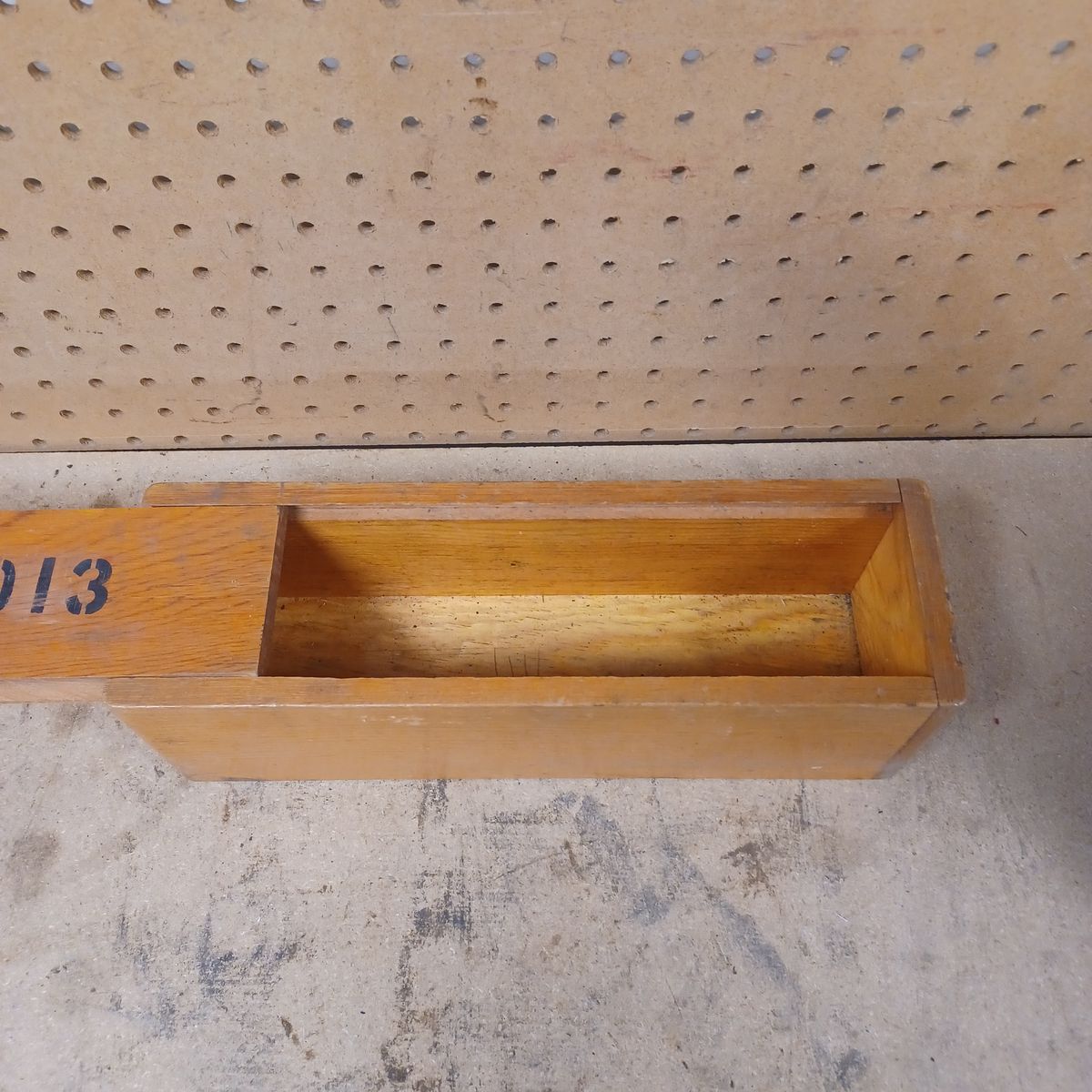 Old wood storage box