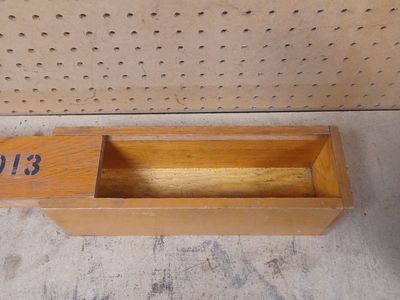 Old wood storage box
