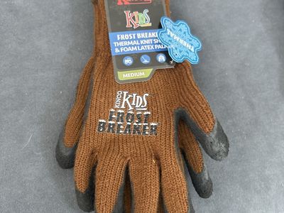 Kinco Kids Frost Breaker Thermal Knit Gloves Brown Size Medium