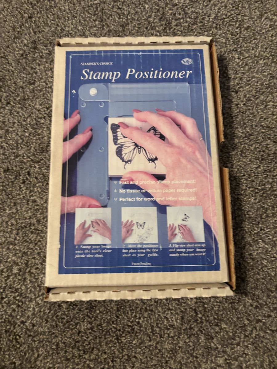 Vintage stamp positioner
