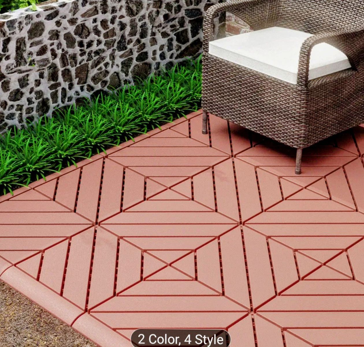 new in box indoor outdoor tiles. bought now moving