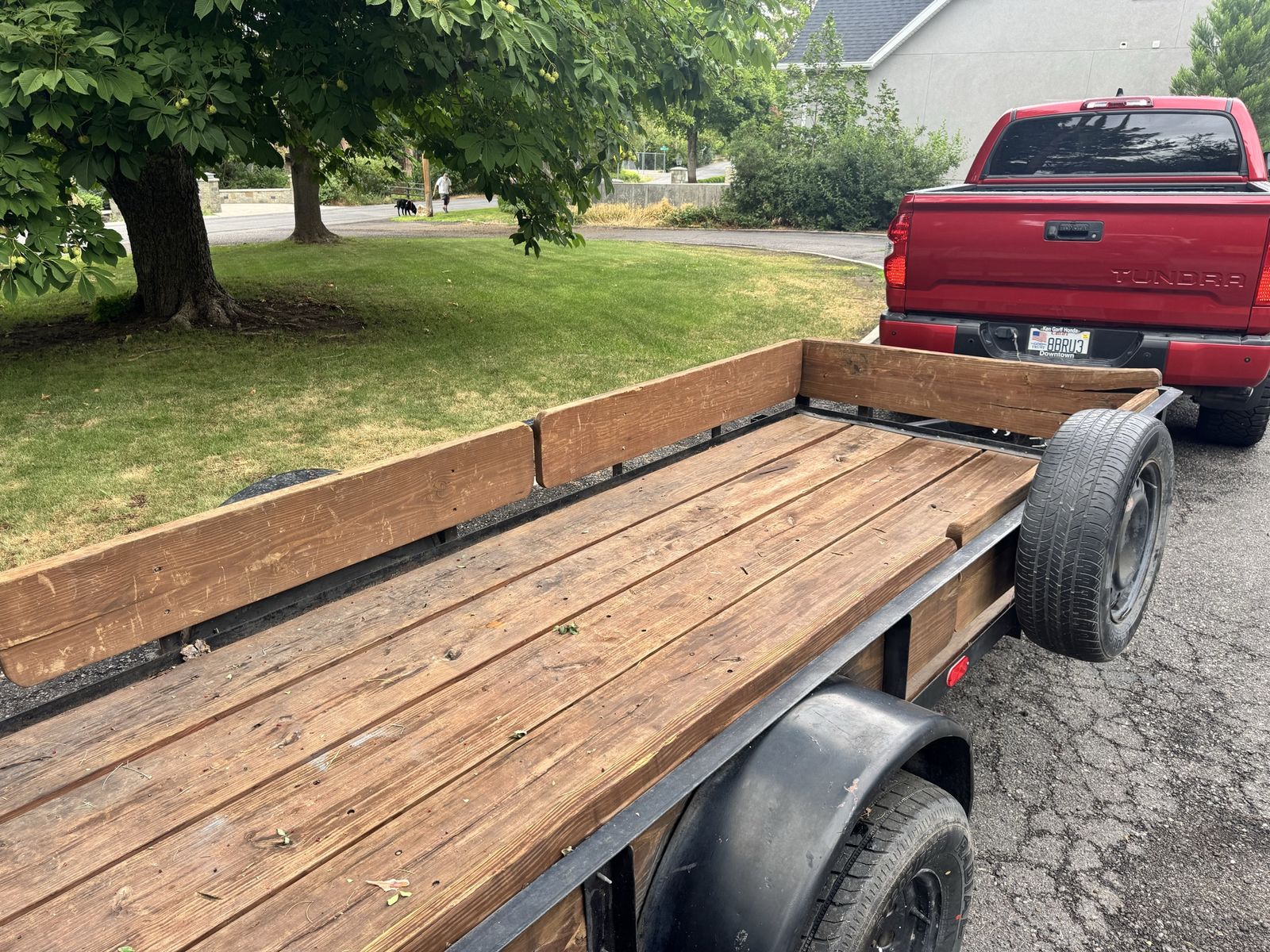 Utility Trailer, 5x14'  Flatbed Trailer with ramp