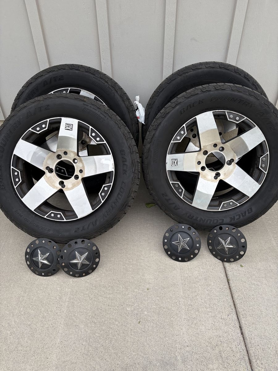 Wheels and tires for sale.