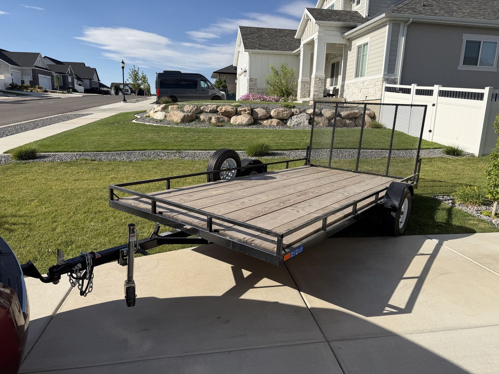 7 x 14ft UTV trailer w/ 4ft drop ramp