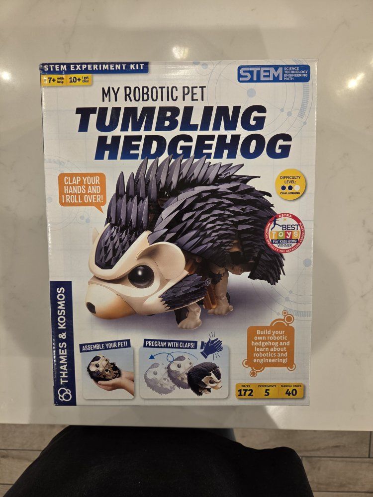 Thames & Kosmos My Robotic Pet Tumbling Hedgehog STEM Experiment Kit Ages 7+ 172 Pcs - Brand New Unopened