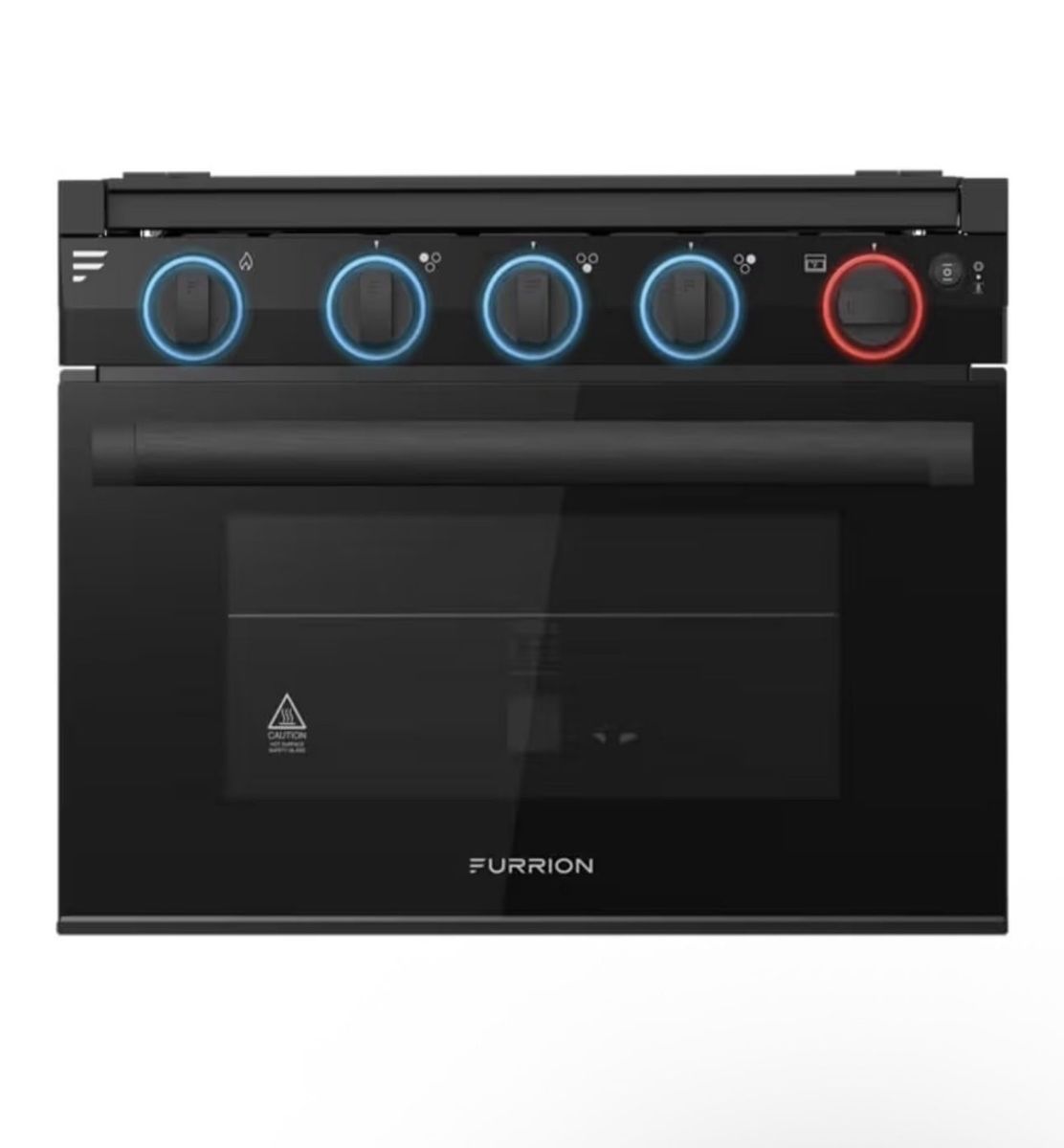 Furrion 17" 3-Burner All Glass Gas Range - Led Knob - Black-Black (retail $614)