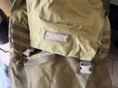 Green Trasharoo off road spare tire trash bag