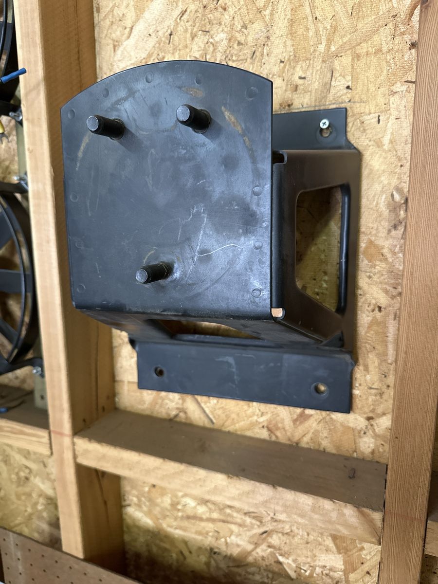 Black Metal Spare Tire Mount Bracket
