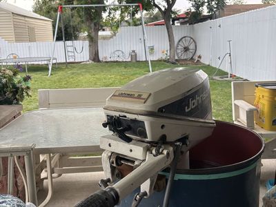 Johnson 15HP Outboard Boat Motor Gas Trolling Engine