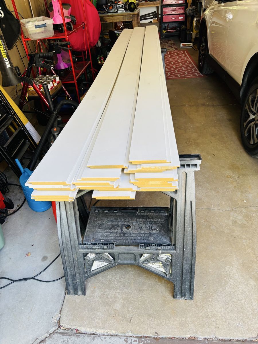 White MDF shiplap