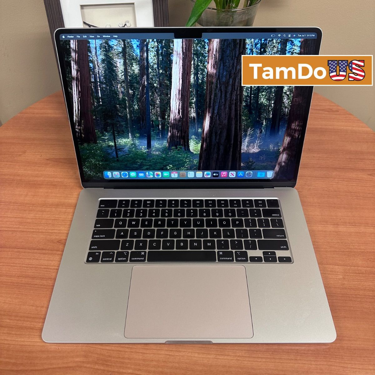 MacBook Air (15-inch, M3, 2024) 10-Core GPU, 8GB, 256GB, Silver
