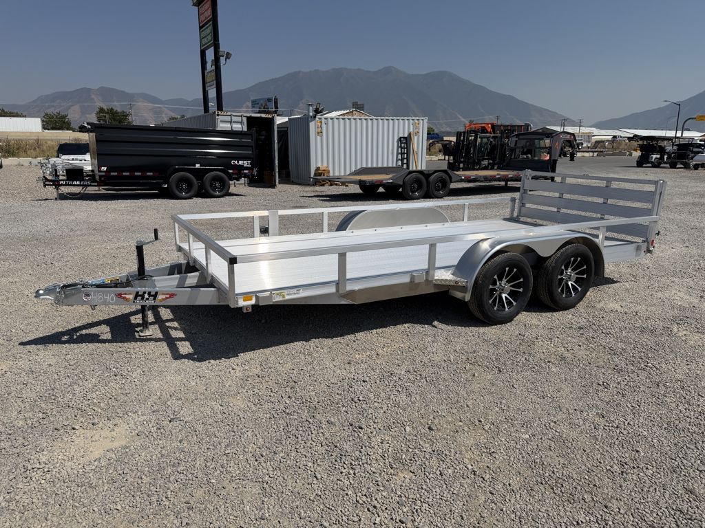 2026 H&H 7x16 Low Side 7K Aluminum Utility Trailer