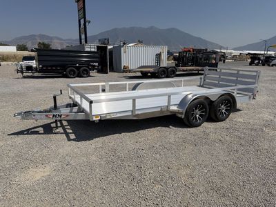 2026 H&H 7x16 Low Side 7K Aluminum Utility Trailer