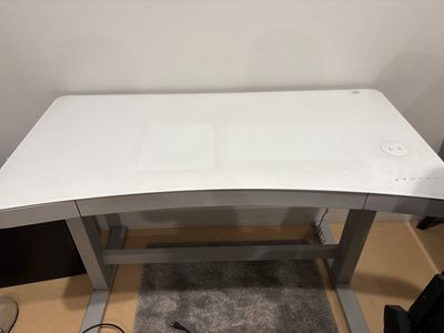 Glass top desk for Sale