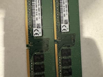 SK Hynix 32GB (2x16GB) DDR4 2666MHz PC4-2666V RAM Memory Sticks
