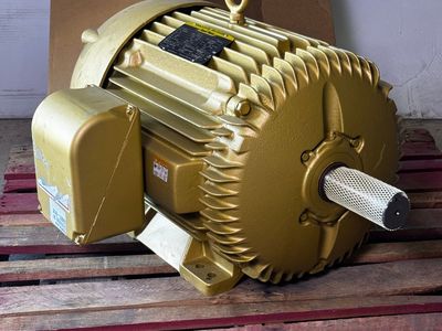 BALDOR RELIANCE Super E Motor 30HP 230/460V 16"H x 31"L Gold EM4117T (New Other, Cosmetic Damage)