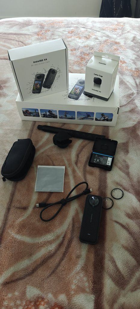 Brand New Insta360 X4 8K 360-Degree Action Camera with Accessories