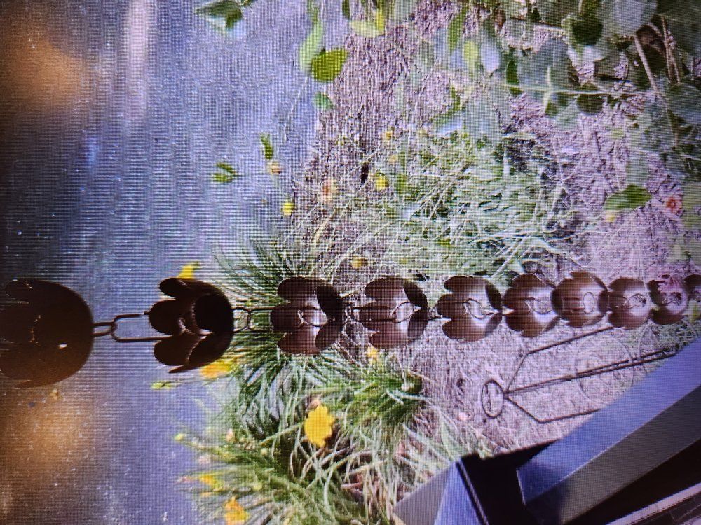 Lily Cup Rain Chain 96" x 3" cup diameter Brown