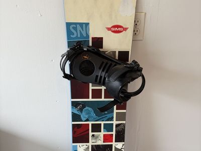 Used Sims Snowboard with bindings