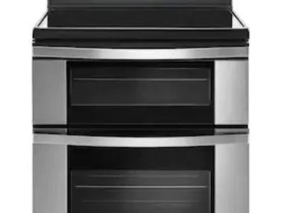 NEW Whirlpool 6.7 cu. ft. Stainless Steel Electric Double Oven Range with 5 Burners (still in box)