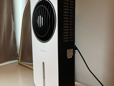 Costway Portable Evaporative Air Cooler & Humidifier Fan with Rolling Casters