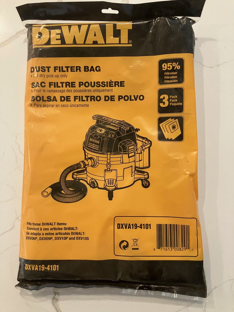 Dewalt Shop Vac Bags