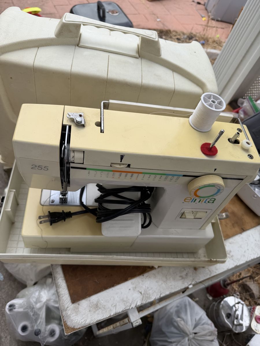 Elnita by Elna 255 Portable Sewing Machine with Foot Pedal and Hard Case