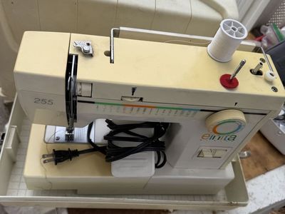 Elnita by Elna 255 Portable Sewing Machine with Foot Pedal and Hard Case