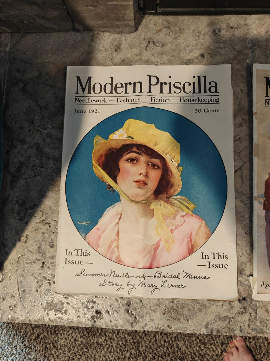 Vintage Modern Priscilla & Needlecraft Magazines - 1920-1922 Fashion, Needlework,