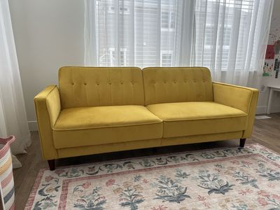 Yellow Velvet Couch