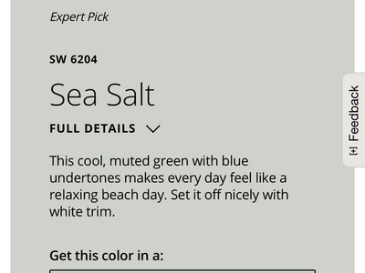 3 unopened cans of Sherwin Williams paint color Sea Salt
