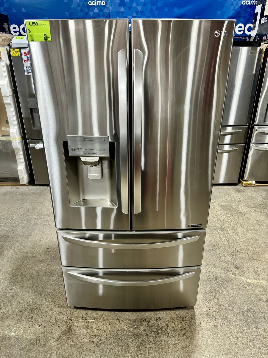 LG STAINLESS STEEL FOUR DOOR FRENCH DOOR REFRIGERATOR
