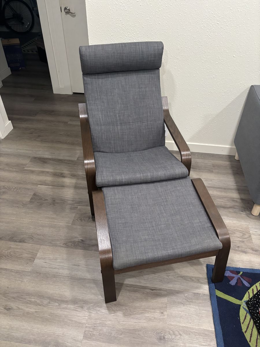 IKEA Pöang Armchair and Ottoman