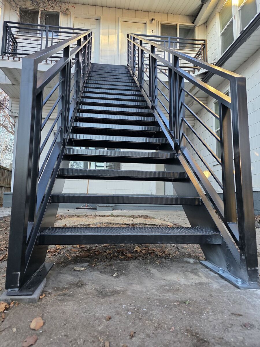 Custom Metal Fabricated Stair Sets