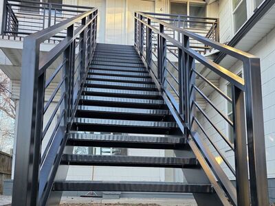 Custom Metal Fabricated Stair Sets