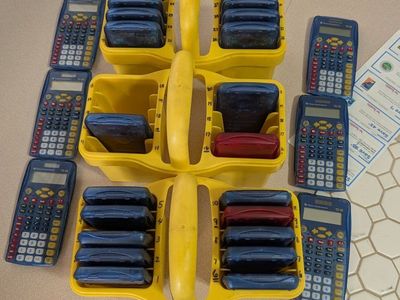 Classroom Teacher set of 28 TI 15 calculators and totes