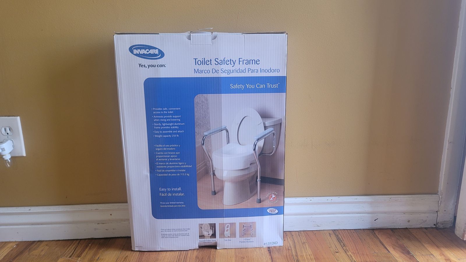 New Open-box Unused Toilet Seat Adjustable Frame