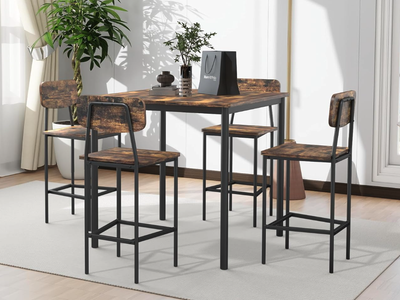 New in Box Table and 4 Chairs , Dining Table Set for 4 with Space-Saving Design, Table Set