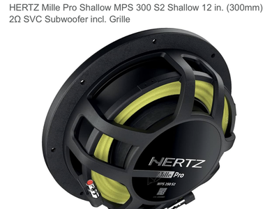 Hertz Millie Pro 12” Shallow Sub.