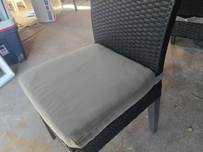 8 wicker chairs outdoor